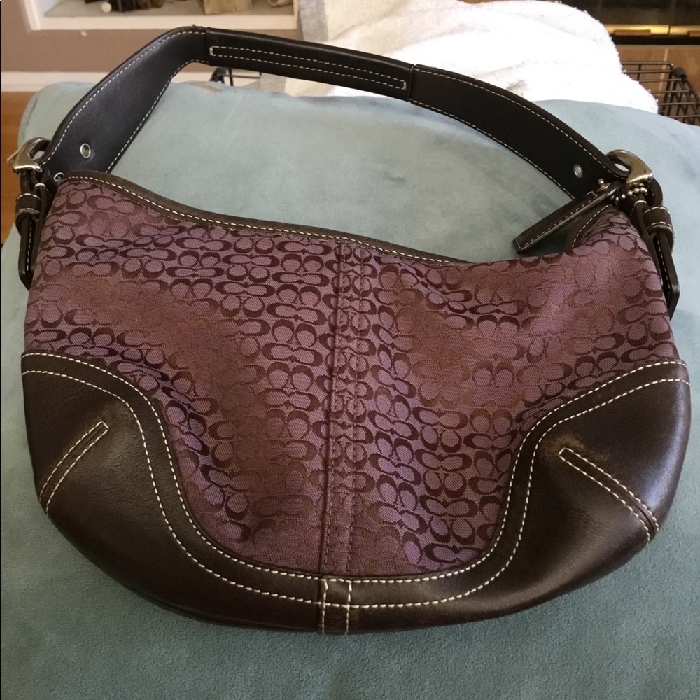 Small purple Coach purse, limited Edition